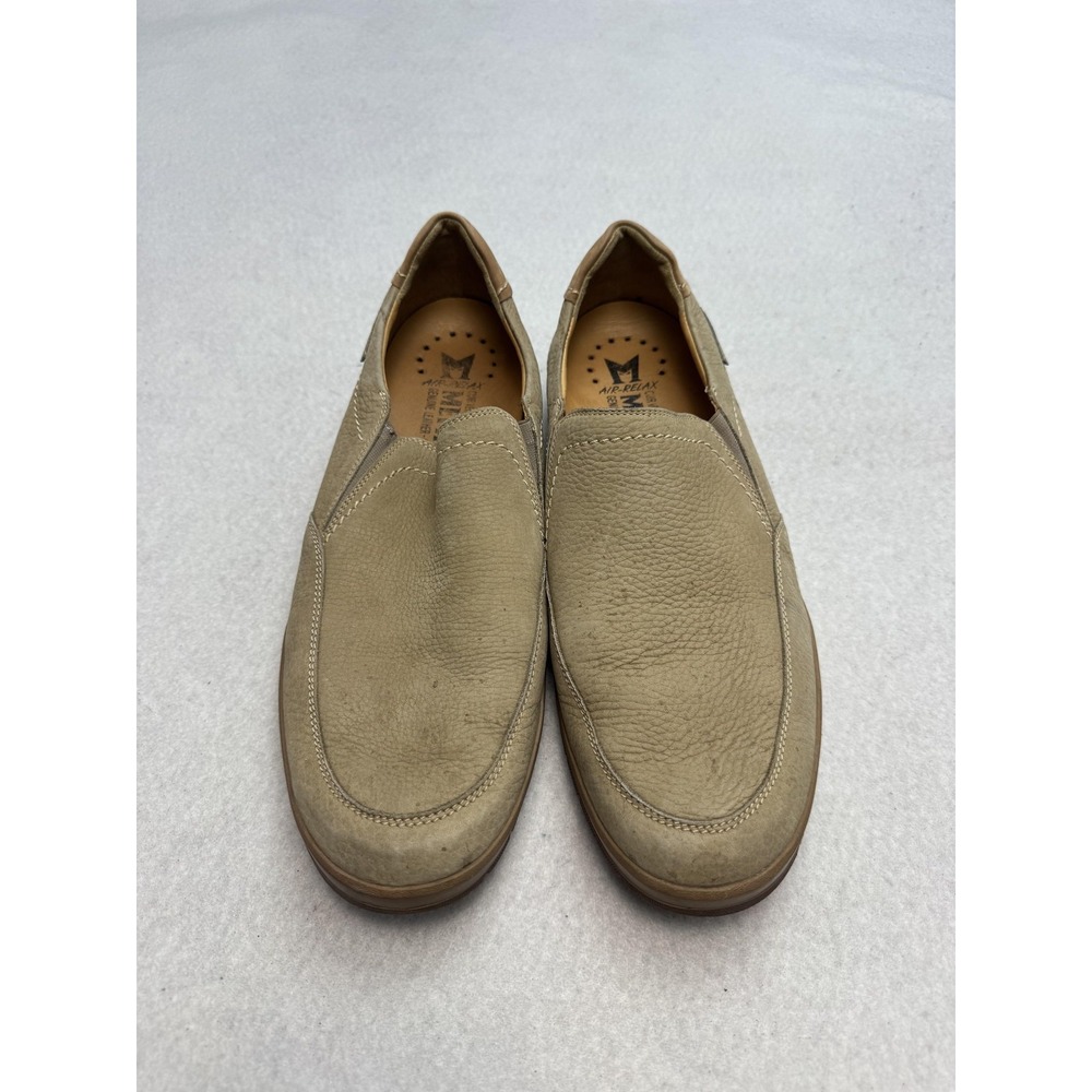 Mephisto Air‎ Relax Shoes Mens Size 11.5 Beige Leather Slip On Comfort Casual